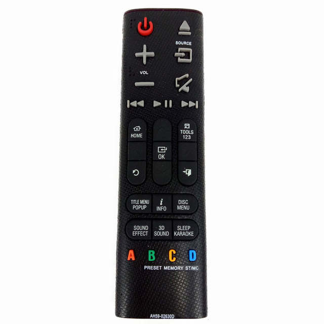FOR for SMART TV with VOICE and BLU AH59-02630D Remote for HTH6550WM HTH7500WM/XU DVD Player Home Theater Audio System