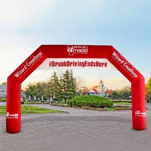 Vente en gros, pas cher, vente chaude, arche de course gonflable publicitaire OEM pour événements DLGZG - Product Image 5