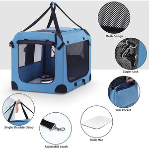 <span class=keywords><strong>Pet</strong></span> seyahat taşıyıcısı yumuşak köpek sandık taşınabilir ve genişletilebilir evcil hayvan kulubesi - Product Image 5