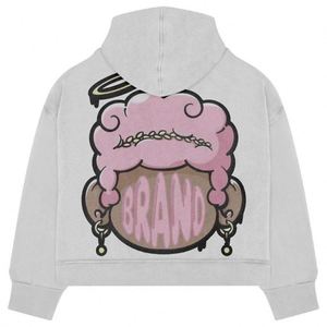 Custom Dtg Oversized Graphic Hoodies French Terry Cotton Pocket No String Heavyweight 400GSM Distressed Acid Wash <b>Men</b> <b>Hoodie</b> - Product Image 4