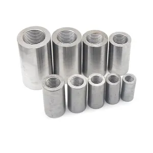 Sleeve Threaded Aluminum Round Threaded Studding Connector Nuts SS 201 SS304 Stainless Steel All Thread Tube Sleeve