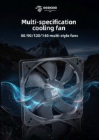 Ventilateur de refroidissement silencieux à haute pression statique PWM OCOCOO OC-90L 90 mm, ventilateur de radiateur à 7 pales pour serveur industriel, refroidissement liquide de GPU