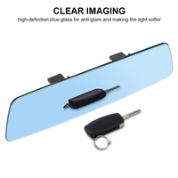Lente de Micro Curvatura 3000R 2.5D Full Creen HD Glass Espejo retrovisor Interior del coche Accesorios para automóviles Espejo sin marco antideslumbrante