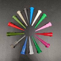 Aiguilles de distribution coniques anti-colmatage TT, embouts de distribution en plastique souple PP avec code couleur pour colle à haute viscosité 14G-27G
