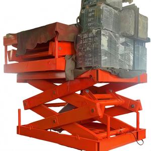 1 Ton 30 Ton sabit makas tipi ağır hidrolik kaldırma platformu masa navlun asansör kaldırma platformu için fabrika - Product Image 1
