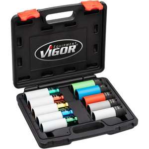 VIGOR - V6312/10 Juego de Vasos de impacto de 1/2 ''(10 Uds.) -EAN 4047728077804 TOMAS DE IMPACTO Y ACCESORIOS - Product Image 1