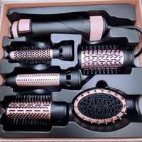 MK-566 Mesky Ensemble de brosses sèche-cheveux multifonctionnelles professionnelles à air chaud rotatif automatique 5 en 1 pour la maison