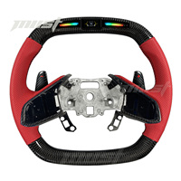 Volant en fibre de carbone avec écran LED intégré personnalisé pour Chevrolet Corvette C8 Stingray Z06 E-Ray 2019-2026, amélioration de l'intérieur