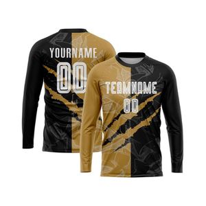 Camiseta de Fútbol de Manga Larga con Diseño Abstracto, Transpirable, Ligera, Ropa Deportiva de Alto Rendimiento para Entrenamiento de Equipo y Liga - Product Image 1