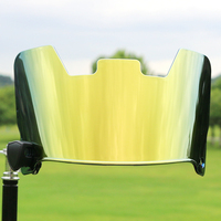 Visière de casque de football en or clair REVO pour masque facial de protection des yeux de football américain