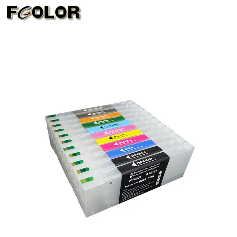 Fcolor струйный принтер, пустой Заправляемый чернильный картридж для EPSON 4900