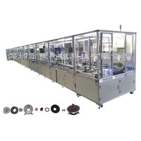 Mesin perakitan pengeras suara jalur produksi Speaker otomatis penuh efisiensi tinggi