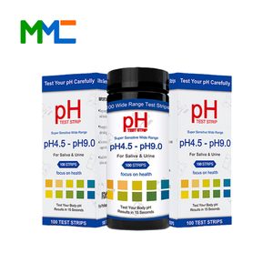 Kit de Prueba de pH en Orina Manual MMC 4.5-9.0/0-14, Indicador de Agudeza Visual, Examen de Análisis de Orina, Certificado CE Clase II Médica, Fácil de Usar - Product Image 1