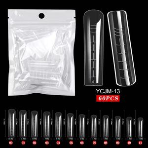 60pcs 28 Style Butterfly Square Paperless <b>Nail</b> Mold Clear Fast <b>Extension</b> Gel Tips for Crystal UV <b>Nails</b> - Product Image 5