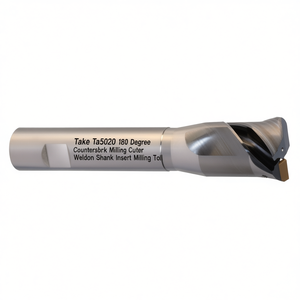 Ttake Ta5020 180 Degree Countersink Milling Cutter Weldon Shank Insert Milling <b>Tool</b> - Product Image 2