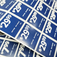 Étiquettes de prix de supermarché à livraison rapide, papier et vinyle autocollants, logo personnalisé, étiquettes de vente au détail pour la promotion