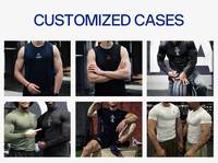 Haut de compression pour homme, T-shirt de course à manches longues, sous-vêtement technique personnalisé pour la gym, le sport et l'entraînement