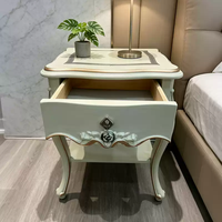 Table basse de style français minimaliste en bois massif, pour salon, avec bordure élégante, décoration moderne, petite table basse