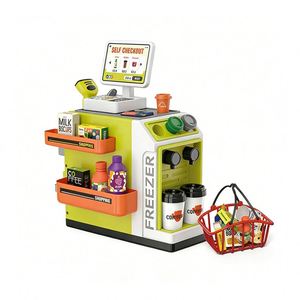 Carrito de Compras de Juguete, Supermercado, Caja Registradora, Escáner, Juego de Imitación de Mercado, Juego de Roles Educativo para Niños - Product Image 6