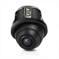 Cámara de Visión Trasera Externa Pequeña, Cámara de Reversa CCD con Carcasa de Plástico, Gran Angular de 120 Grados, DC12V