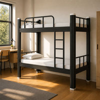 Lit Superposé Double Vente Structure en Acier Lits Métalliques Superposés pour Travailleurs Adultes