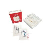 Cartes à jouer de poker en plastique 100% avec logo imprimé personnalisé Family Entertainment Professional avec boîte en plastique transparente écologique