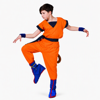 Costume de cosplay personnalisé Anime Goku Dragon TV & Film pour Halloween, tenue de scène complète du Roi Singe pour enfants garçons