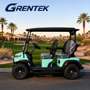 Voiturette de golf tout-terrain durable de 14 pouces à 4 places avec batterie au lithium pour la patrouille des parcs naturels - Product Image 1