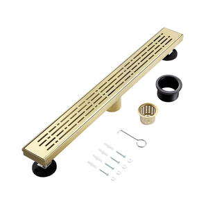 Drenaje de Piso Lineal de Acero Inoxidable 304 para Baño, Antiolor, Moderno, de Alta Venta, con Cubierta Larga para Ducha - Product Image 1