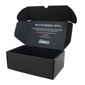 Custom Logo Printed E-Flute <strong>Black</strong> Mailer <strong>Box</strong> Eco Friendly Empty Free Design Shipping Boxes Large Paper Packaging <strong>Box</strong> - Product Image 1