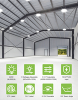 Éclairage commercial UFO LED High Bay pour magasins, éclairage LED High Bay IP65 pour atelier, entrepôt, aéroport