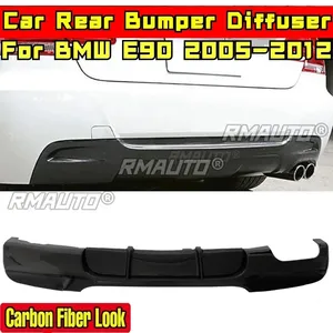 Becquet arrière E90 en fibre de carbone style MP, séparateur de pare-chocs arrière, kit carrosserie pour BMW E90 2005-2012, accessoires auto - Product Image 4