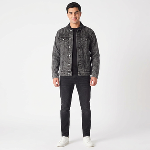 Venta caliente transpirable Hombres Chaqueta de mezclilla personalizada logocolor chaqueta de mezclilla de calidad premium para los hombres con un precio razonable - Product Image 1