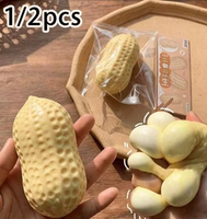 Composants de ballon gonflable anti-stress en forme d'arachide DIY, jouet de décompression unisexe pour les plus de 14 ans, fabriqué en Chine