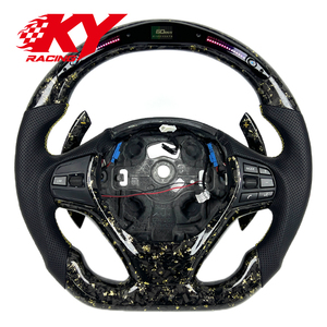 Volante Deportivo Personalizado de Fibra de Carbono con LED e Indicador de RPM para BMW F30 F32 F10 F20 M4 420i 428i 430i 435i M3 320i 328i 330i 335i 340i 118i 120i - Product Image 1
