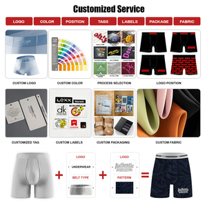 Boxer da Uomo in Cotone con Finitura Vintage Lavata, Taglio Rilassato a Vita Media, Abbigliamento Intimo Senza Tempo Adatto per l'Uso Quotidiano - Product Image 6
