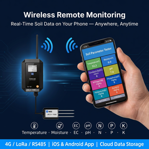 Kit de test de sol industriel IoT LoRa/RS485, capteur de température et <span class=keywords><strong>d</strong></span>'<span class=keywords><strong>humidité</strong></span>, transmetteur -40~85 ℃   Modbus MQTT pour l'agriculture de précision - Product Image 3