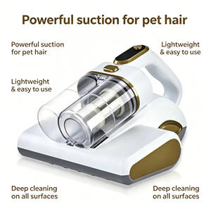 Aspiradora para Eliminar Ácaros, Limpiador de Colchones para Alergias, 450W, 14KPa, Luz UV, LED Frontal, Limpieza Profunda de Ácaros del Polvo - Product Image 1