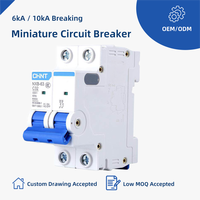 Disjoncteurs d'air 1P 2P 3P 4P Série NXB-63 20A 32A 40A 63A 100A 125A Interrupteur Principal Domestique Protection Contre les Surcharges et les Courts-circuits