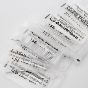 Alisouy - 10 Agujas Esterilizadas Desechables para Perforaciones Corporales, Acero Quirúrgico, Suministros para <span class=keywords><strong>Tatuajes</strong></span>, Herramientas para Perforaciones <span class=keywords><strong>de</strong></span> Oreja, Nariz, Lengua, Labio y <span class=keywords><strong>Ombligo</strong></span> - Product Image 6