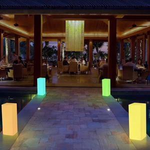 Piliers lumineux à LED RGB à changement de couleur à distance, en plastique, pour extérieur, lampadaires de Noël, CRI élevé 90 - Product Image 3