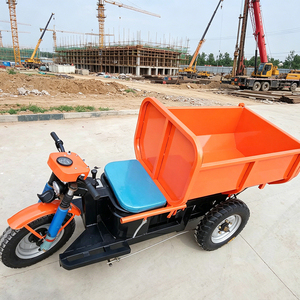 Tricycle électrique de transport de marchandises, capacité de charge de 1 tonne, <span class=keywords><strong>moteur</strong></span> 48V 1100W, benne hydraulique pour le transport de matériaux de construction et de béton dans les mines - Product Image 6