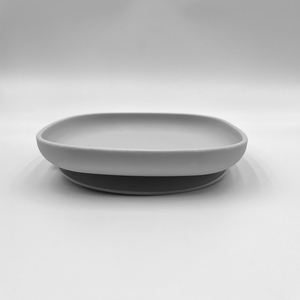 Sevimli Kare Silikon Vakumlu Bebek Tabak Setleri, Yumuşak Kaşık ile, Çocuklar İçin Mikrodalgada Kullanılabilir - Product Image 4