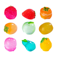 weij Simulación de micropaisaje, Casa de frutas luminosa, Accesorios decorativos DIY bonitos para bolsas sorpresa, Mini adornos pequeños