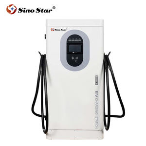 Nouvelle borne de recharge DC double pistolet CCS2 60 kW pour voiture électrique européenne, montage sur pied, câble de 5 m, personnalisable en usine - Product Image 1