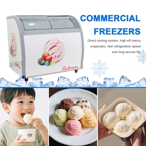 Hot Bán Truy Cập Hàng Đầu Gelato Hiển Thị Showcase Làm Mát Không Khí Duy Nhất Nhiệt Độ Ice Cream Tủ Tủ Tủ Đá Bánh Showcase - Product Image 4
