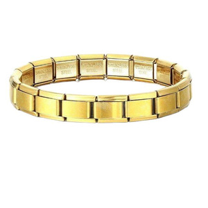 Stainless Steel Elastic Bracelet Geometric Modular Unisex Jewelry Gift Fashion Cuff Bracelets - Product Image 5