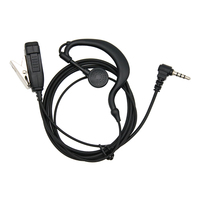 Chierda Headset Walkie Talkie Konektor Tunggal, Kait Telinga untuk Motorola EVX261
