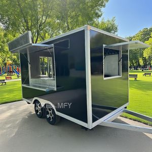 Chariot de restauration mobile pour glaces, hot-dogs, café et boulangerie, entièrement équipé - Product Image 3