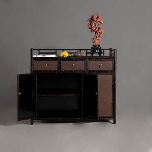 Purple bamboo tea cabinet, Ming and Qing dynasty classic bamboo chest of drawers, <b>storage</b> <b>sideboard</b>, dining room <b>sideboard</b>, tea - Product Image 3